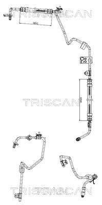 851628001 Triscan Hydraulic Hose, steering