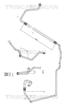 851628005 Triscan Hydraulic Hose, steering