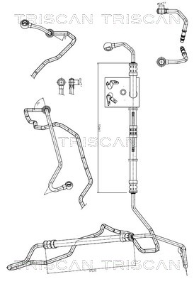 851611010 Triscan Hydraulic Hose, steering