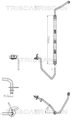 851616017 Triscan Hydraulic Hose, steering