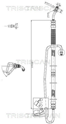 851623006 Triscan Hydraulic Hose, steering