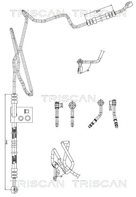 Power Steering Pipe Audi: 851629008 Triscan Hydraulic Hose, steering