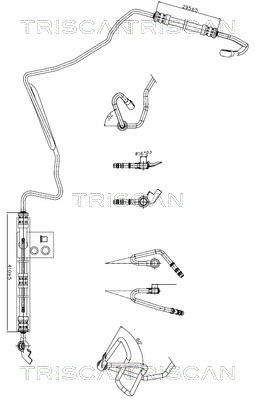 851629009 Triscan Hydraulic Hose, steering