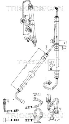 Power Steering Pipe Mini Cooper: 851611015 Triscan Hydraulic Hose, steering