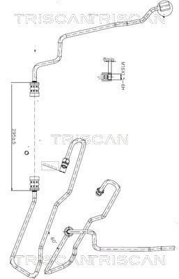 851616011 Triscan Hydraulic Hose, steering