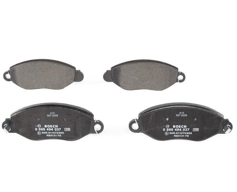 Disc brake pad set Ford Transit: 0986494037 Bosch Brake pad set