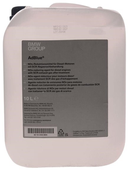 83195B55BD9 BMW AdBlue liquid, 10L