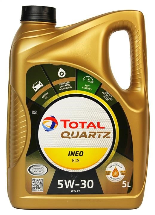 5W30QINEOECS5L Total Engine oil TOTAL QUARTZ INEO ECS 5W-30, 5L