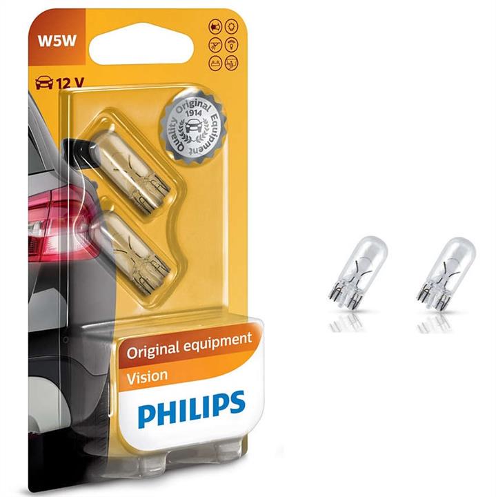 Incandescent lamp W5W 12V 5W(2pcs) Philips 12961B2