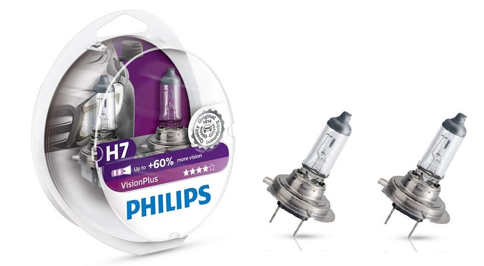 Philips Halogen lamp Philips Visionplus +60% 12V H7 55W +60% – price [object Object] PLN