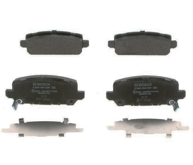 Brake pad kit Honda Odyssey: 0986494838 Bosch Brake pad set