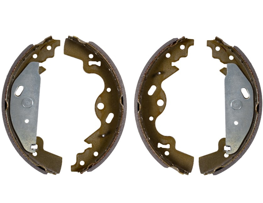 Brake shoe set Land Rover: 0986487643 Bosch Brake shoe set