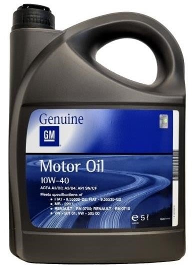 93165216 General Motors Engine oil General Motors Semi Synthetic 10W-40, 5L