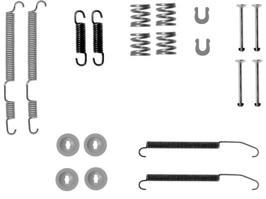 Rear brake pad fitting kit Subaru: 1050075 Quick brake Brake pad fitting kit