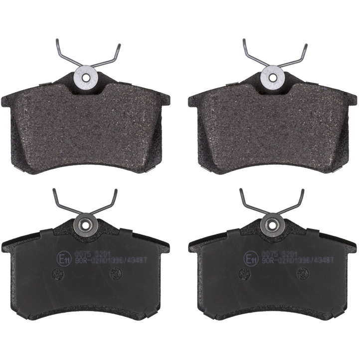 Disc brake pad set Audi A3: 235541701 Otto Zimmermann Rear brake pad set