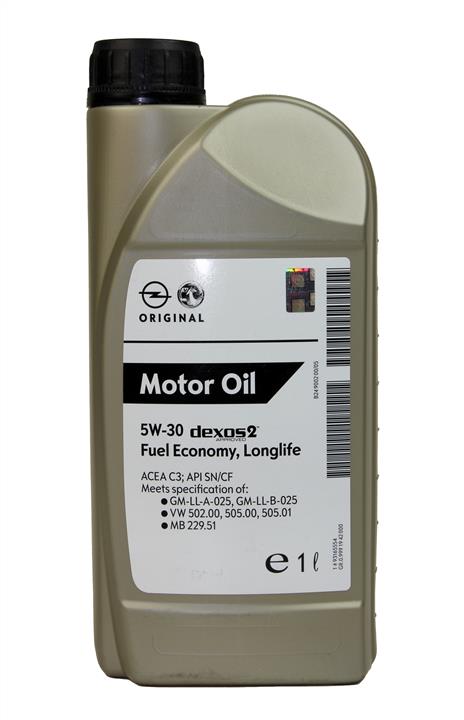 Engine oil General Motors Dexos 2 5W-30, 1L General Motors 93165554