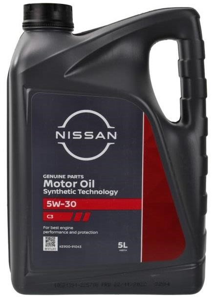 KE90091043 Nissan Engine oil Nissan Motor Oil ST C3 5W-30, 5L