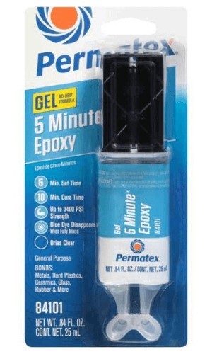84101 Permatex Permatex 5 Minute Epoxy Two-Component Adhesive, 25 ml