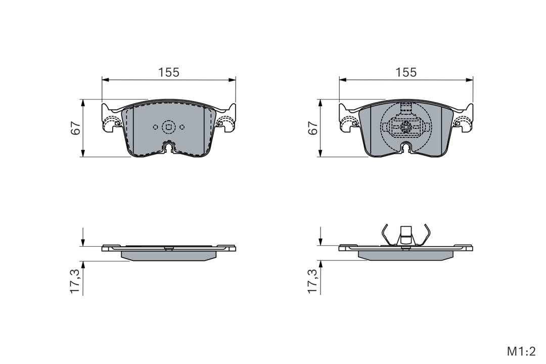 Bosch Brake Pad Set, disc brake – price 220 PLN