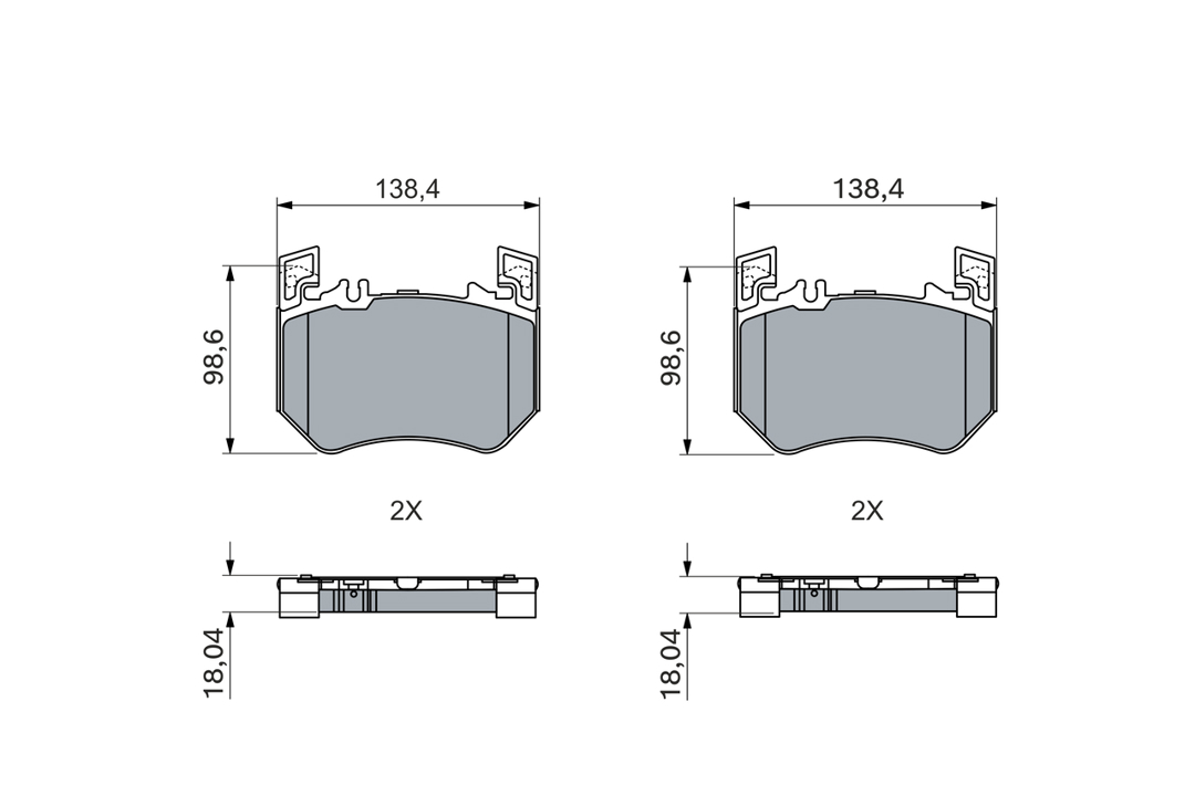 Bosch Brake Pad Set, disc brake – price 388 PLN