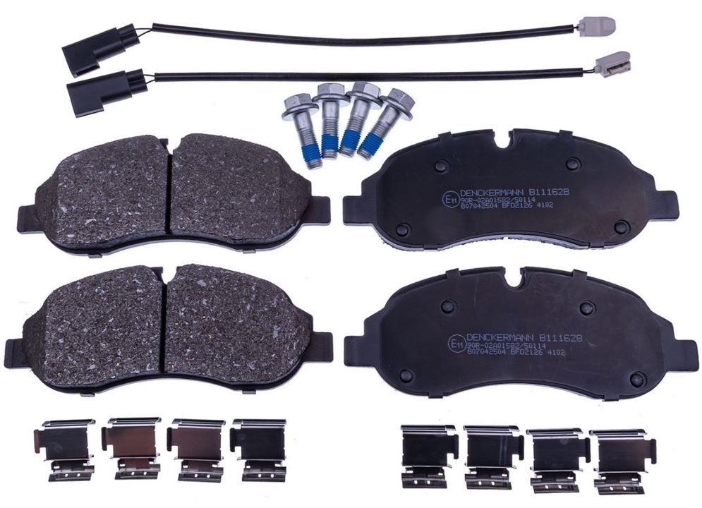 Disc brake pad set Ford Transit Custom: B111628 Denckermann Brake Pad Set, disc brake