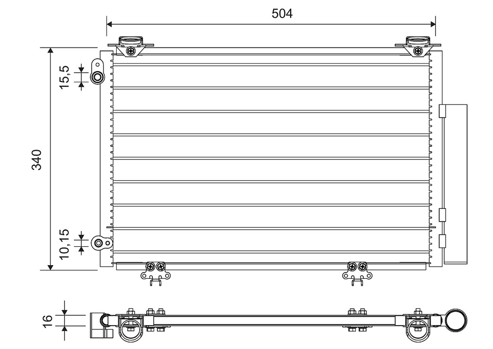 812724 Valeo AC Condenser