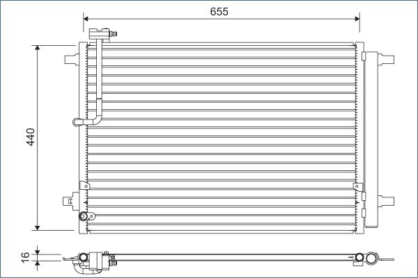 822633 Valeo AC Condenser