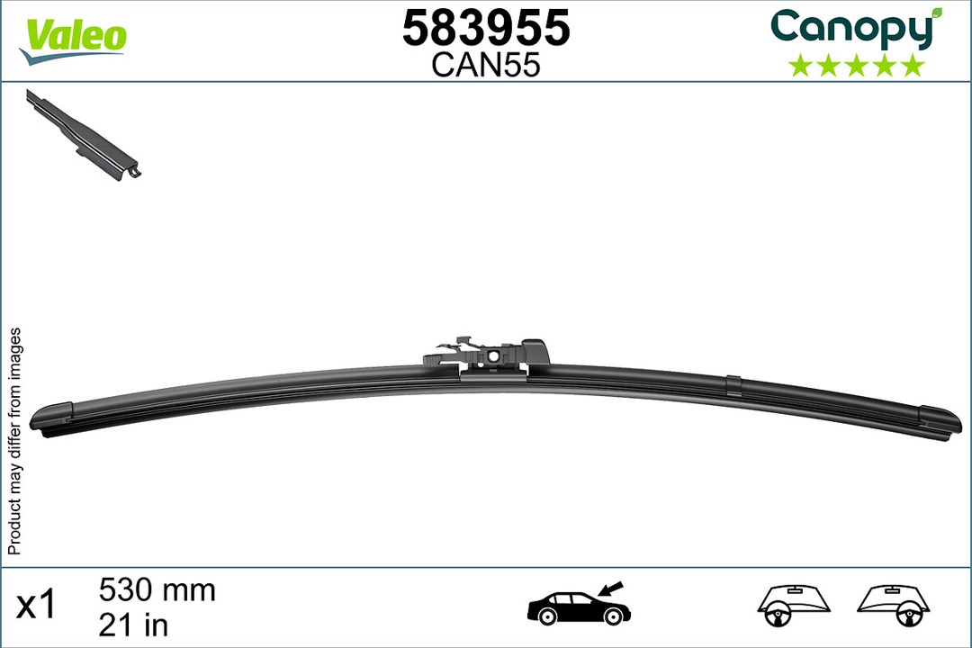 583955 Valeo Rear wiper arm and blade