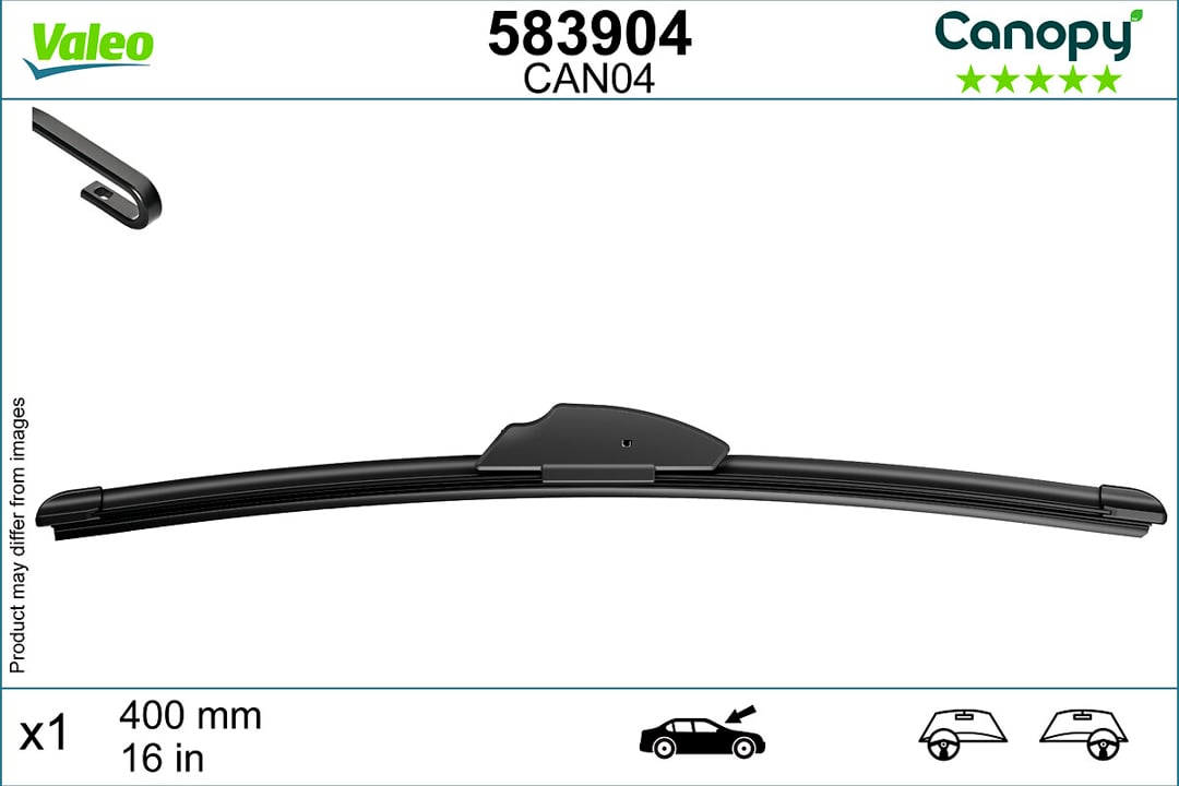 583904 Valeo Rear wiper arm and blade