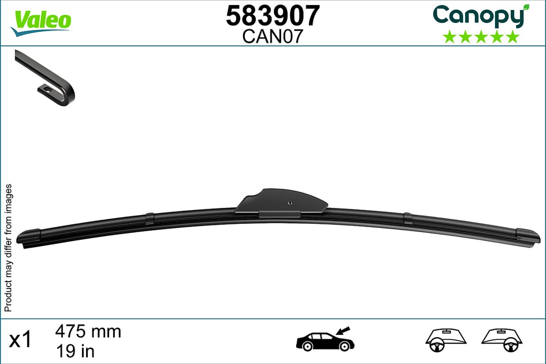 583907 Valeo Rear wiper arm and blade