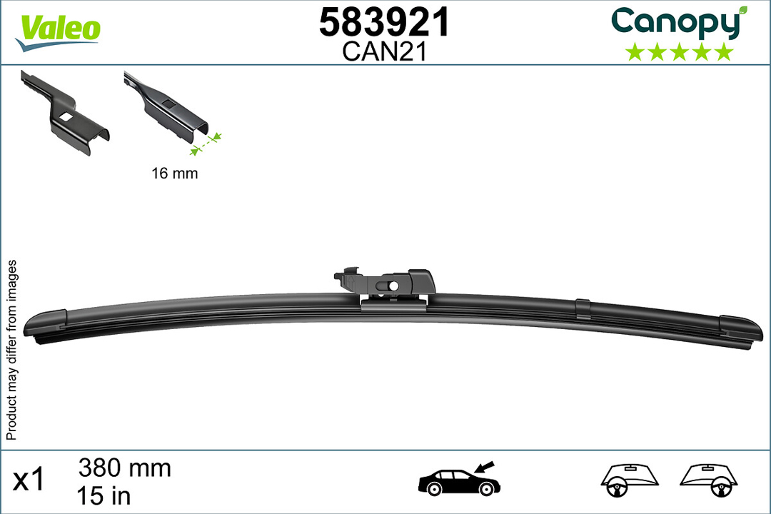 583921 Valeo Rear wiper arm and blade