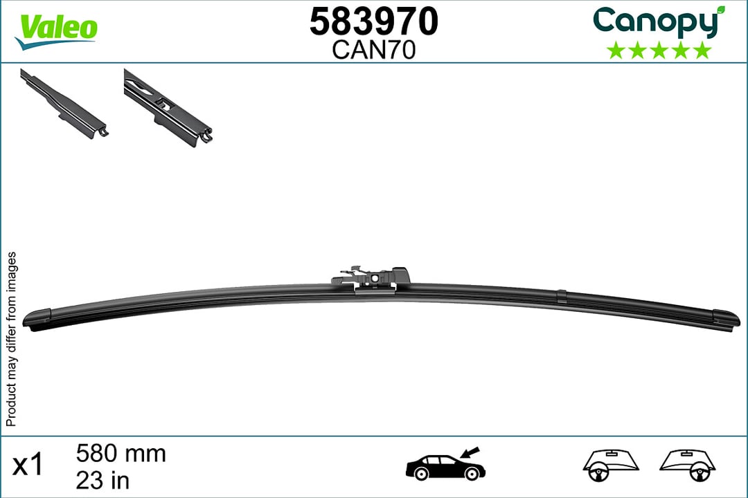 583970 Valeo Rear wiper arm and blade