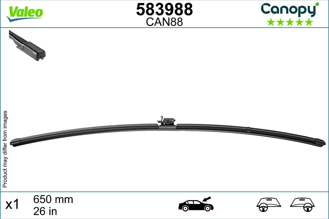 583988 Valeo Rear wiper arm and blade