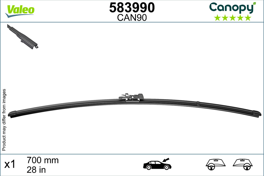 583990 Valeo Rear wiper arm and blade