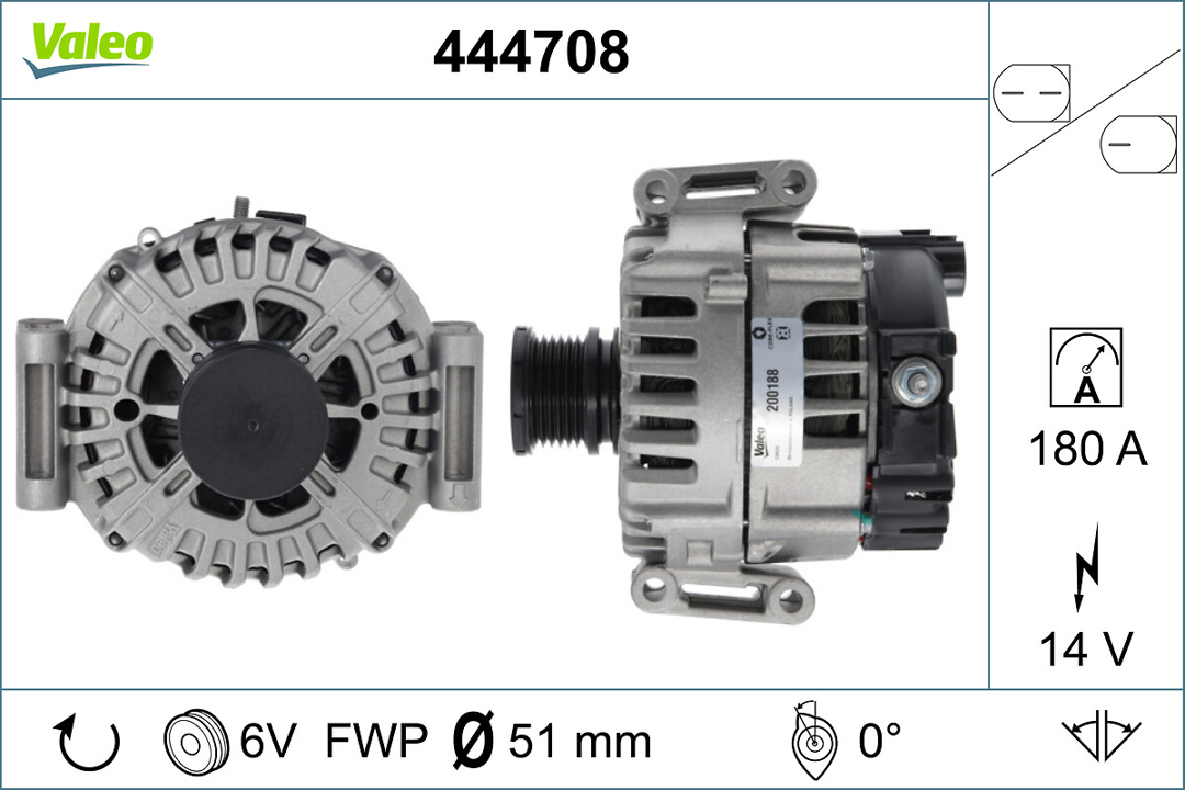 444708 Valeo Alternator