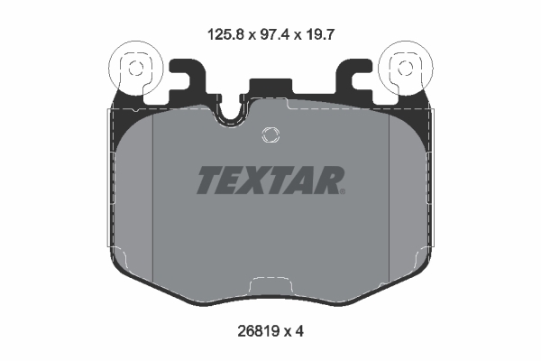 2681901 Textar Brake pad set
