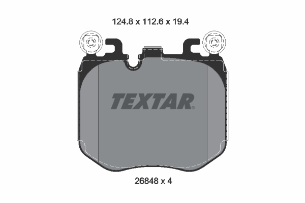 2684801 Textar Brake pad set