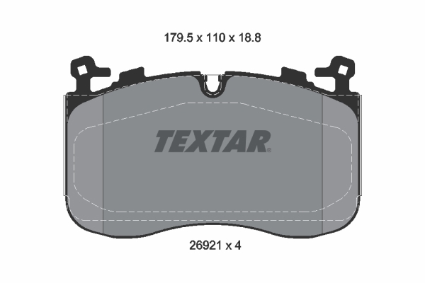 2692101 Textar Brake pad set