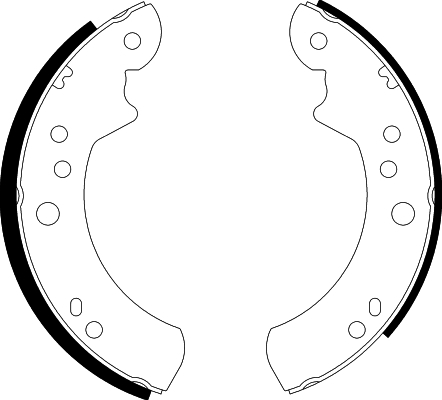 91037701 Textar Brake shoe set