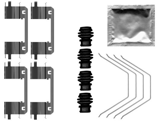 82559500 Textar Accessory Kit, disc brake pad