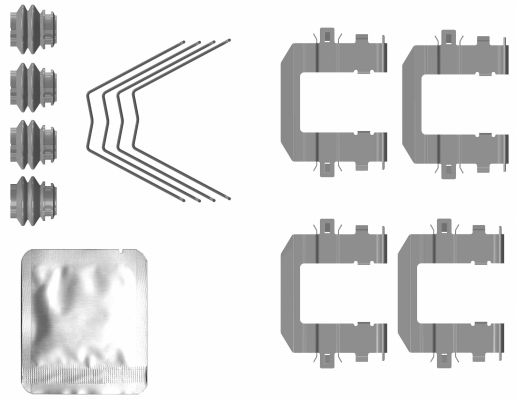 82558200 Textar Accessory Kit, disc brake pad