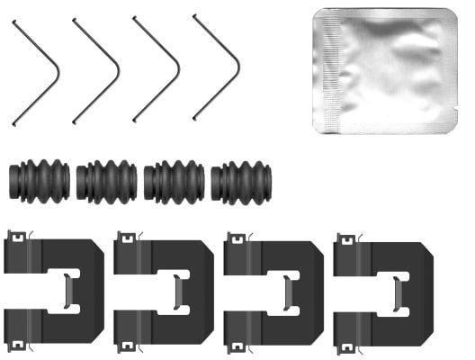 82560400 Textar Accessory Kit, disc brake pad