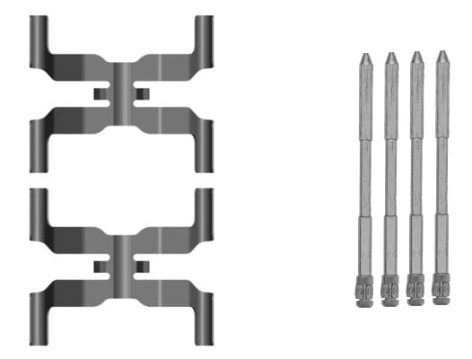Brake pad fitting accessory Jaguar: 82560900 Textar Accessory Kit, disc brake pad