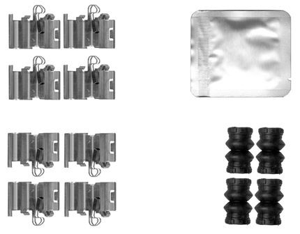 Brakes Dodge Journey (JC) Van: 82561200 Textar Accessory Kit, disc brake pad