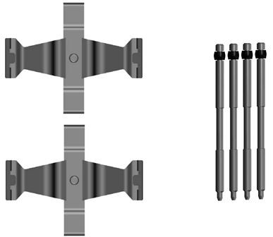 82562500 Textar Accessory Kit, disc brake pad