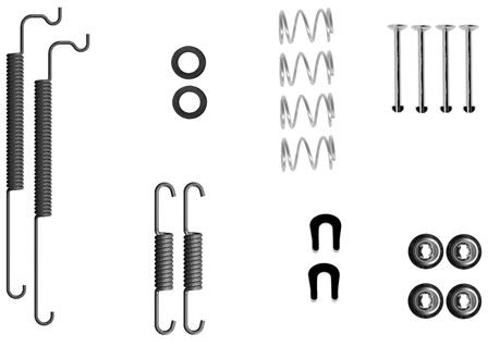 97049300 Textar Accessory Kit, brake shoes