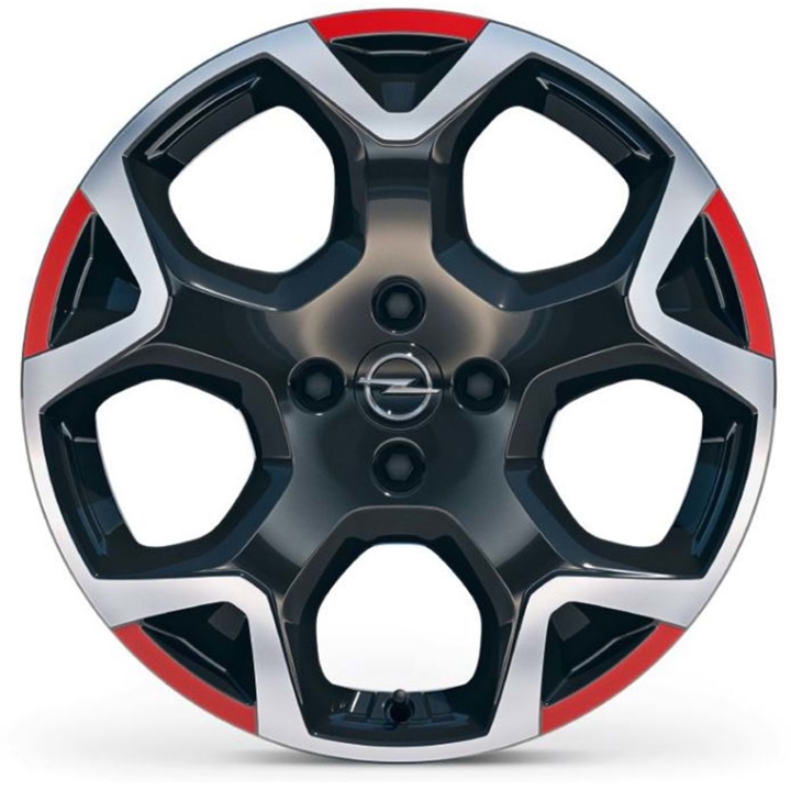 Wheels and rims GAC Trumpchi GS3 POWER: 983509761N Citroen/Peugeot Light Alloy Wheel Citroen/Peugeot 7x18 4x100 ET32 DIA65,1 Black and Red