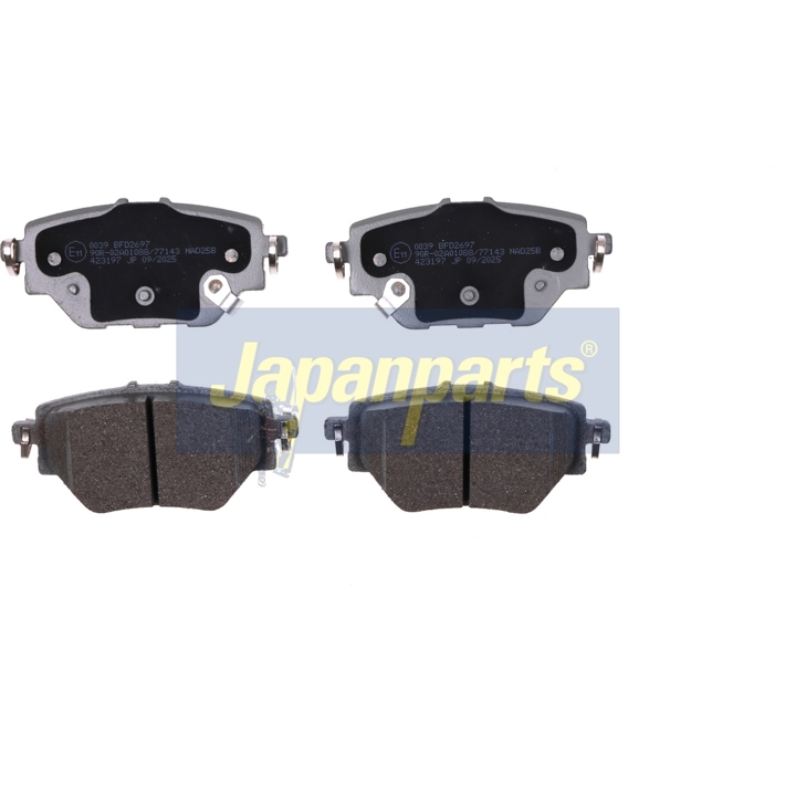 Disc brake pad set MG MG HS: PP0039AF Japanparts Brake Pad Set, disc brake