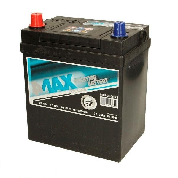 4max 0608-03-0002Q Battery 4max Ecoline 12V 35AH 330A(EN) L+ 0608030002Q