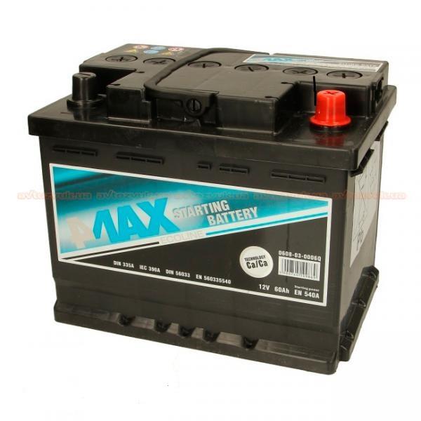 4max 0608-03-0006Q Battery 4max Ecoline 12V 60AH 540A(EN) R+ 0608030006Q